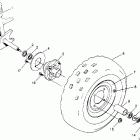 400L 2X4 - W947540 Front wheel assembly 2x4 400l w947540