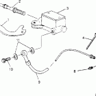 400L 6X6 - W948740 Controls-rh master cylinder / brake line 6x6 400l ...