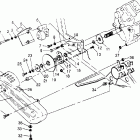 300 4X4 - W948130 Gearcase / brake and chain cover mounting 4x4 300 ...