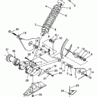 W937221 TRAIL BLAZER Swing arm / shock mounting trail blazer w937221