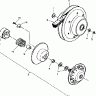 W938527 TRAIL BOSS Driven clutch assembly trail boss w938527