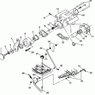 W937221 TRAIL BLAZER Rear brake / foot pedal assembly trail blazer w937...