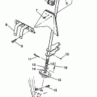 W938739 350L 6X6 Steering post assembly 6x6 350l w938739