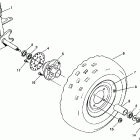 W938527 TRAIL BOSS Front wheel assembly trail boss w938527