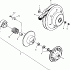 W937221 TRAIL BLAZER Driven clutch assembly trail blazer w937221