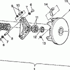 W937221 TRAIL BLAZER Drive clutch assembly trail blazer w937221