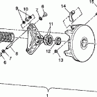 W938527 TRAIL BOSS Drive clutch assembly trail boss w938527