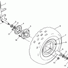 W937221 TRAIL BLAZER Front wheel assembly trail blazer w937221