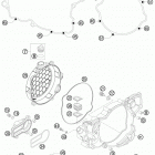 TE 250 ENGINE Кожух сцепления