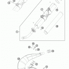 TE 250 CHASSIS Глушитель
