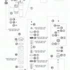 TE 250 CHASSIS Амортизатор в разборе
