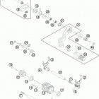 TE 250 ENGINE Механизм переключения