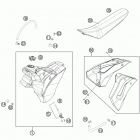 TE 300 CHASSIS Бак,сидение