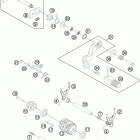 TE 300 ENGINE Механизм переключения