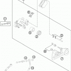 TE 250 CHASSIS Тормозной суппорт задний