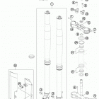 TE 300 CHASSIS Передняя вилка