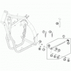 TE 300 CHASSIS Центральная стояночная подножка