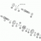 570 FS ENGINE Трансмиссия-ведомый вал