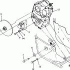 W928527 TRAIL BOSS 250 Rh gearcase / brake mounting trail boss  /  w92852...