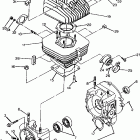 W928627 BIG BOSS 4X6 Crankcase and cylinder assembly 250 4x6 / w928627
