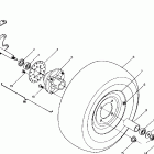 W928627 BIG BOSS 4X6 Front wheel assembly 250 4x6  /  w928627
