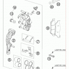 450 FE Chassis Передний тормозной суппорт