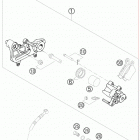 650 FE Chassis Тормозной суппорт задний