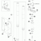 650 FE Chassis Передняя вилка
