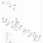 650 FE Engine Коленвал и поршень