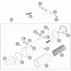 450 FE Chassis Exhaust silencer