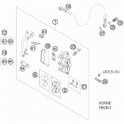 450 FE Chassis Передний тормозной суппорт