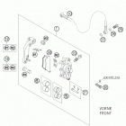 450_550_650_FE_FC_FS Chassis & Engine Brake caliper front fc, fe 450-650