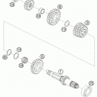 450_550_650_FE_FC_FS Chassis & Engine Lle 6-gang transmission i - main shaft 6-gear 450-...