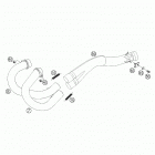 450_501_550_650 Chassis & Engine Exhaust pipe, interm. tube 450-650