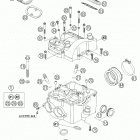 450_501_550_650 Chassis & Engine Zylinder head 450-650