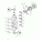 LF115XA Коленчатый вал и Поршень