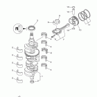 LF150TXR Коленчатый вал и Поршень