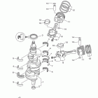 LF200XA Коленчатый вал и Поршень