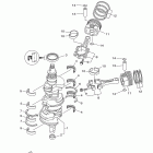 LF200XA Коленчатый вал и Поршень