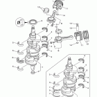 F225TXR Коленчатый вал и Поршень