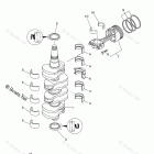 LF115XA Crankshaft Piston