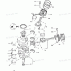 VF200LA Crankshaft Piston