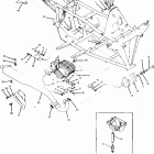 W918527 TRAIL BOSS 250 Engine and muffler mounting trail boss