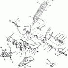 W917527 TRAIL BOSS 2X4 Swing arm weldment / rear shock asm. 250 2x4