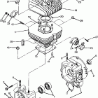 W917221 TRAIL BLAZER Crankcase and cylinder assembly trail blazer