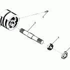 W918127 TRAIL BOSS 4X4 Details-front drive asm. 250 4x4 front tightener a...