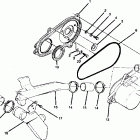 W918527 TRAIL BOSS 250 Clutch cover assembly trail boss