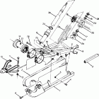 W918727 BIG BOSS 6X6 Swing arm weldment(rear) 6x6