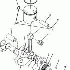 W918527 TRAIL BOSS 250 Crankshaft and piston trail boss