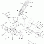 W917221 TRAIL BLAZER Swing arm weldment / rear shock assembly trail bla...